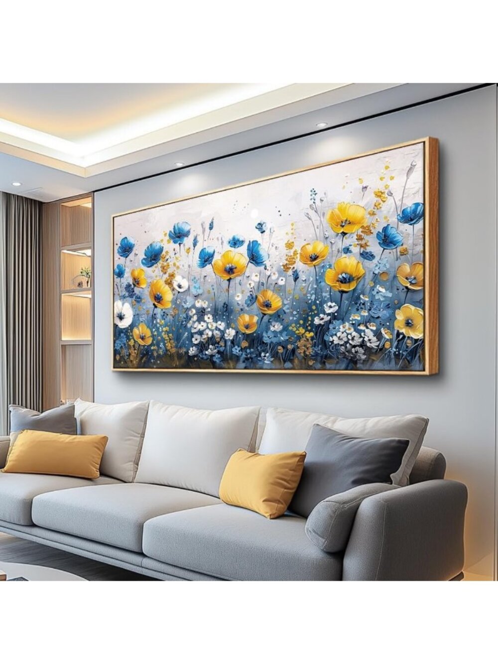 Large Canvas Wall Art for Living Room & Office - Modern Bush Landscape Decor